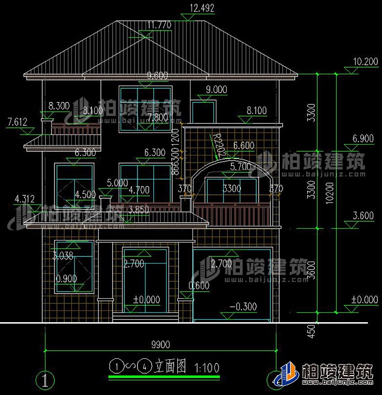 正立面图