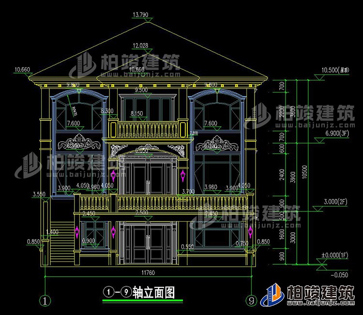 正立面图