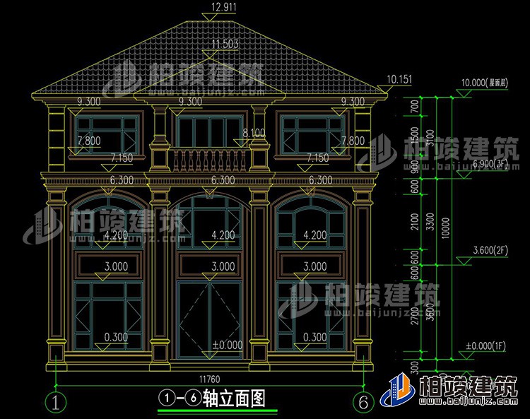 正立面图